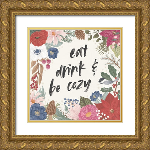 Winter Spirit V Gold Ornate Wood Framed Art Print with Double Matting by Marshall, Laura