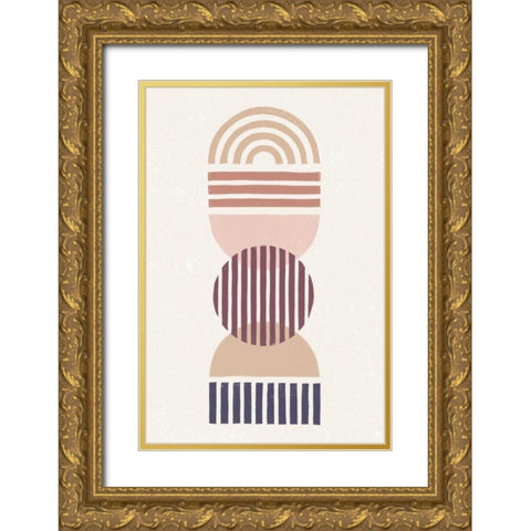 Modern Desert I Eventide Gold Ornate Wood Framed Art Print with Double Matting by Hershey, Moira