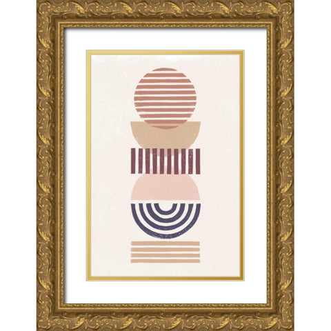 Modern Desert II Eventide Gold Ornate Wood Framed Art Print with Double Matting by Hershey, Moira