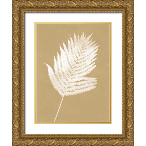 Nature by the Lake Ferns III Brown Gold Ornate Wood Framed Art Print with Double Matting by Rhue, Piper