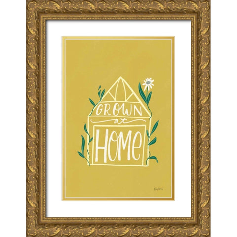 Home Grown I Gold Ornate Wood Framed Art Print with Double Matting by Thorns, Becky