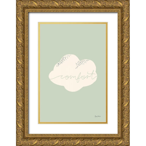 Peaceful IV Gold Ornate Wood Framed Art Print with Double Matting by Thorns, Becky