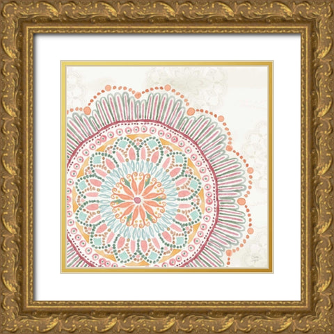 Harvest Touch IX Gold Ornate Wood Framed Art Print with Double Matting by June, Dina