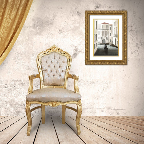 Venice Moment Gold Ornate Wood Framed Art Print with Double Matting by Escalante, Omar