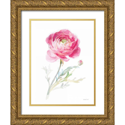 Color of Spring I Gold Ornate Wood Framed Art Print with Double Matting by Nai, Danhui