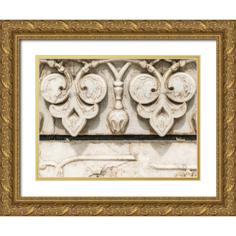 Sculptural Detail Gold Ornate Wood Framed Art Print with Double Matting by Larson, Nathan