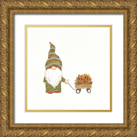 Havest Gnomes II Gold Ornate Wood Framed Art Print with Double Matting by Jackson, Jenaya
