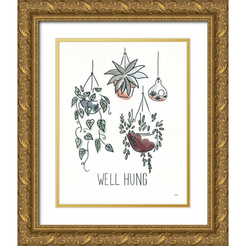 A Plants Life III Gold Ornate Wood Framed Art Print with Double Matting by York, Leah