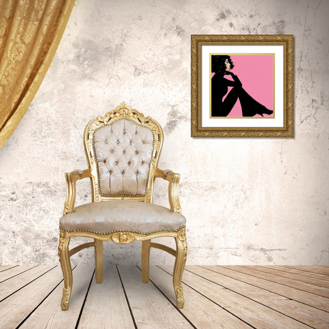 She is Everything I Gold Ornate Wood Framed Art Print with Double Matting by Charro, Mercedes Lopez