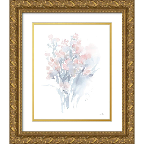 Fresh Blooms II Gold Ornate Wood Framed Art Print with Double Matting by Pete, Katrina