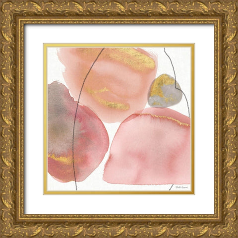 Petal Passion XI Soft Boho Gold Ornate Wood Framed Art Print with Double Matting by Grove, Beth