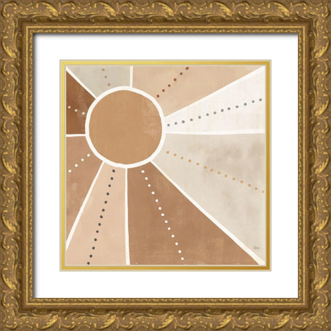Botanical Form VI Neutral Gold Ornate Wood Framed Art Print with Double Matting by Charron, Veronique