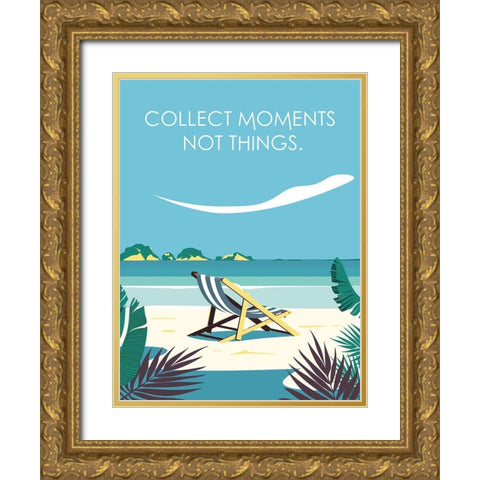 Collect Moments Chair Gold Ornate Wood Framed Art Print with Double Matting by Escalante, Omar