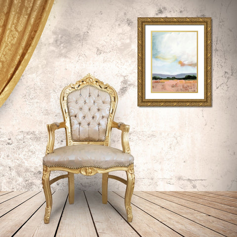 Sky Reflection Gold Ornate Wood Framed Art Print with Double Matting by Munger, Pamela