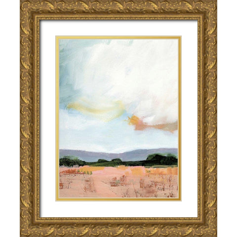 Sky Reflection Gold Ornate Wood Framed Art Print with Double Matting by Munger, Pamela