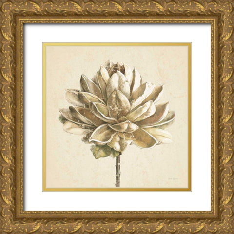 Seed Pod I No Words Cream Gold Ornate Wood Framed Art Print with Double Matting by Grove, Beth