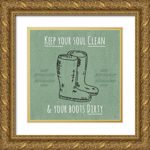 Home Grown I Gold Ornate Wood Framed Art Print with Double Matting by Aiken, Jess