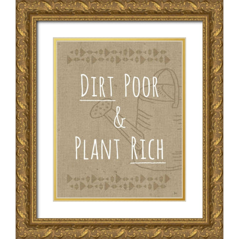 Home Grown VIII Gold Ornate Wood Framed Art Print with Double Matting by Aiken, Jess