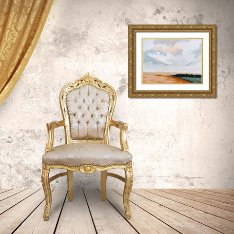 Treeline Gold Ornate Wood Framed Art Print with Double Matting by Munger, Pamela