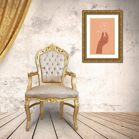 Boho Dreams II Gold Ornate Wood Framed Art Print with Double Matting by Thorns, Becky