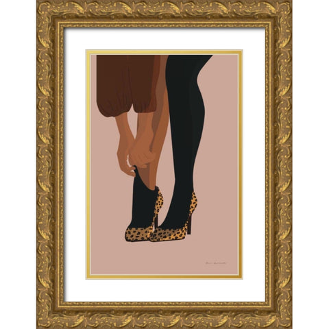 Gorgeous Wild II Gold Ornate Wood Framed Art Print with Double Matting by Escalante, Omar