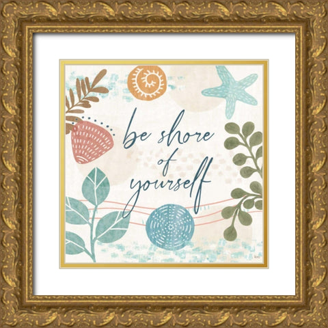 Coastal Creations VI Gold Ornate Wood Framed Art Print with Double Matting by Charron, Veronique