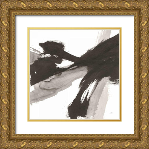 Chaos III Gold Ornate Wood Framed Art Print with Double Matting by Paschke, Chris