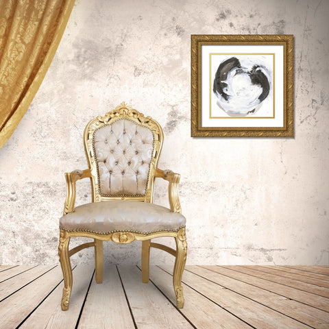 Beginning I Gold Ornate Wood Framed Art Print with Double Matting by Paschke, Chris