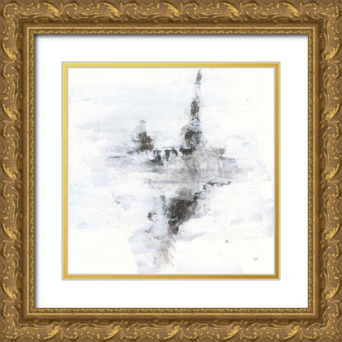 Layered Thinking II Gold Ornate Wood Framed Art Print with Double Matting by Paschke, Chris