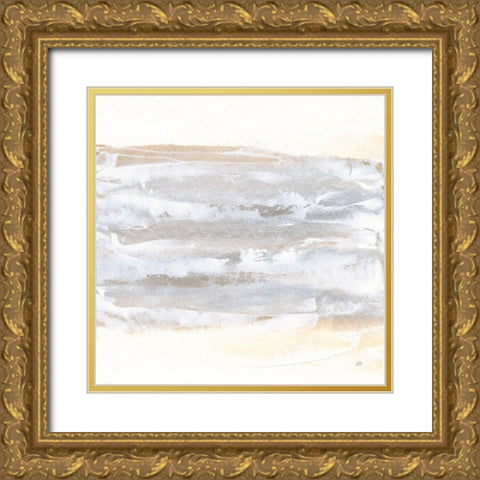 Neutral Texture I Gold Ornate Wood Framed Art Print with Double Matting by Paschke, Chris