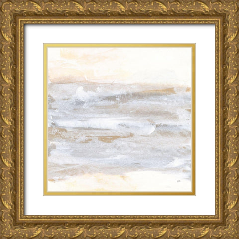 Neutral Texture II Gold Ornate Wood Framed Art Print with Double Matting by Paschke, Chris