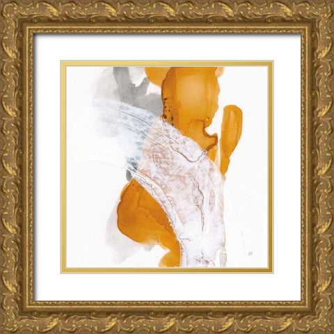 Amber Wash II Gold Ornate Wood Framed Art Print with Double Matting by Paschke, Chris