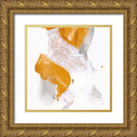 Amber Wash IV Gold Ornate Wood Framed Art Print with Double Matting by Paschke, Chris