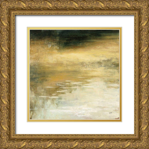 Autumn Reflection Gold Ornate Wood Framed Art Print with Double Matting by Purinton, Julia