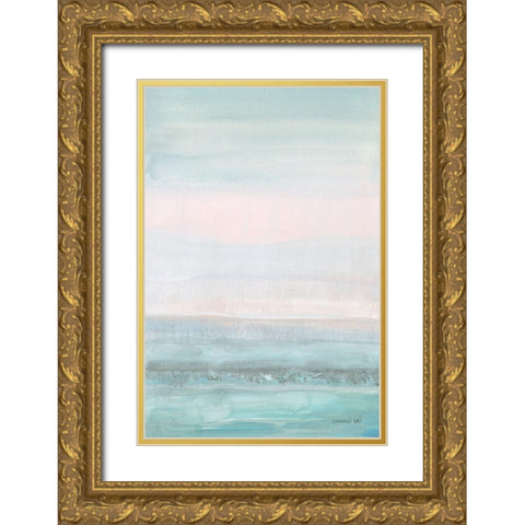 Dreamy Seascape Gold Ornate Wood Framed Art Print with Double Matting by Nai, Danhui