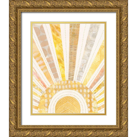 Boho Sunshine I Gold Ornate Wood Framed Art Print with Double Matting by Prahl, Courtney