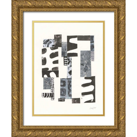 Overlap II Gold Ornate Wood Framed Art Print with Double Matting by Prahl, Courtney