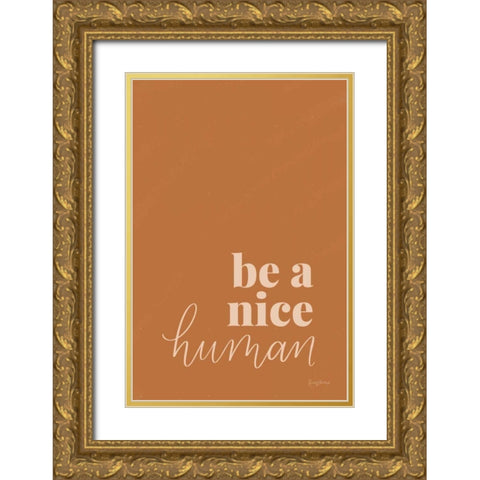 Retro Home II Gold Ornate Wood Framed Art Print with Double Matting by Thorns, Becky