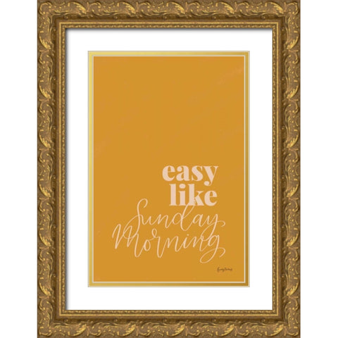 Retro Home III Gold Ornate Wood Framed Art Print with Double Matting by Thorns, Becky