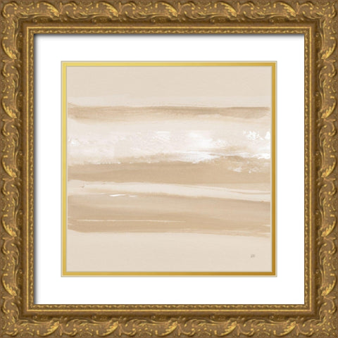 Neutral Slate III Gold Ornate Wood Framed Art Print with Double Matting by Paschke, Chris