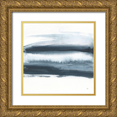 Waterway Minimalism I Gold Ornate Wood Framed Art Print with Double Matting by Paschke, Chris