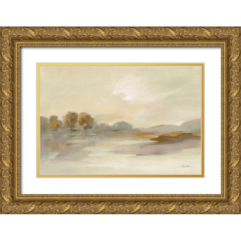 Organic Hues Gold Ornate Wood Framed Art Print with Double Matting by Vassileva, Silvia
