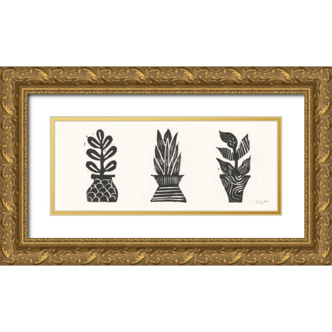 Planted III Gold Ornate Wood Framed Art Print with Double Matting by Prahl, Courtney