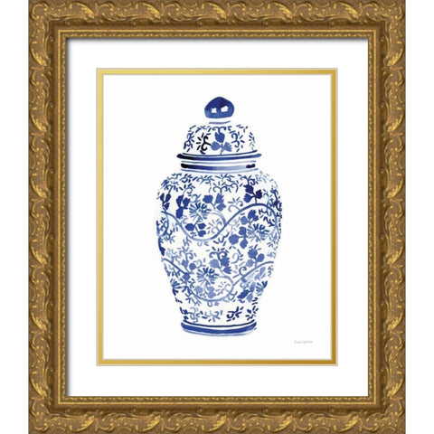 Ginger Jar I Gold Ornate Wood Framed Art Print with Double Matting by Charro, Mercedes Lopez