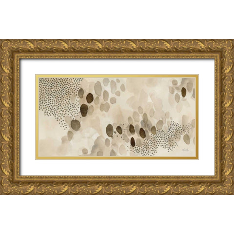 Natural Abstract II Gold Ornate Wood Framed Art Print with Double Matting by Horn, Laura