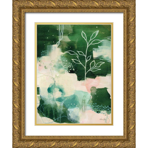 Nature Story II Gold Ornate Wood Framed Art Print with Double Matting by Horn, Laura