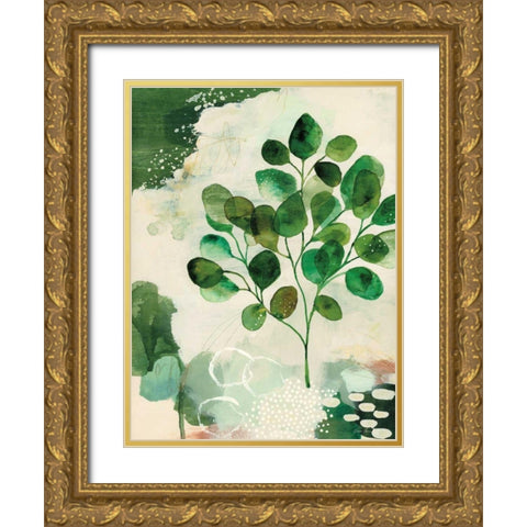 Nature Story III Gold Ornate Wood Framed Art Print with Double Matting by Horn, Laura