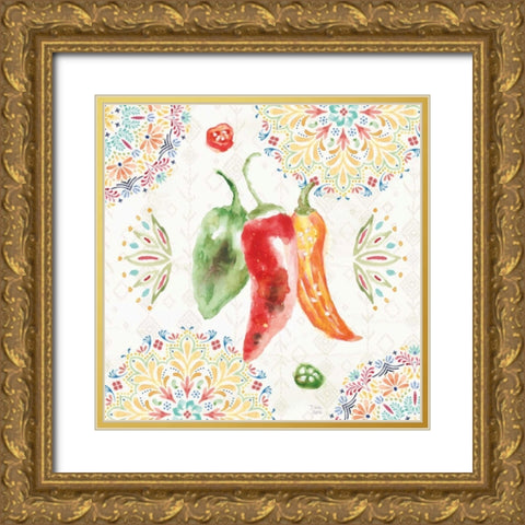 Sweet and Spicy II Gold Ornate Wood Framed Art Print with Double Matting by June, Dina