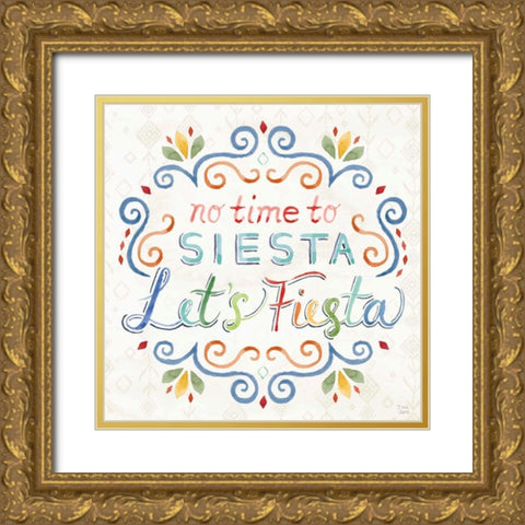 Sweet and Spicy X Gold Ornate Wood Framed Art Print with Double Matting by June, Dina