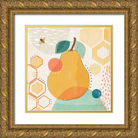 Fruit Frenzy II Gold Ornate Wood Framed Art Print with Double Matting by Charron, Veronique